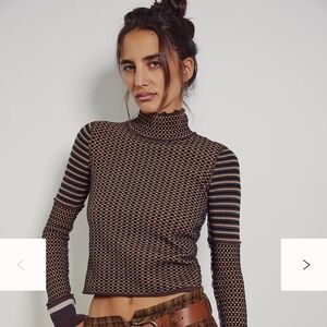 Free People Textured Top Nwt